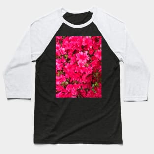 Bright Pink Flowers - Vectorized Photographic Image Baseball T-Shirt